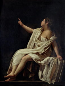Polyhymnia the Muse of Lyric Poetry 1620 by Giovanni Baglione, hand-painted oil painting reproduction