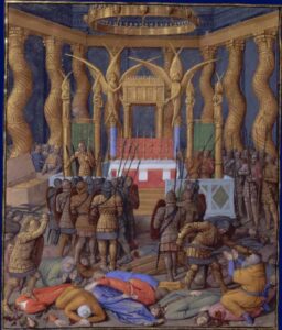 Pompey in the Temple of Jerusalem by Jean Fouquet, hand-painted oil painting reproduction