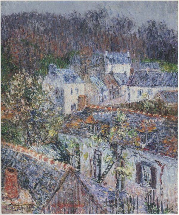 Pont Aven – Rain by Gustave Loiseau, hand-painted oil painting reproduction
