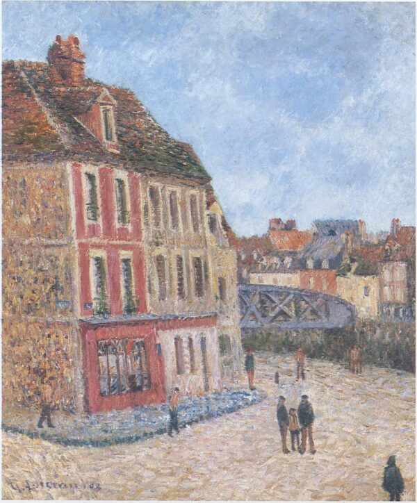 Pont Tourant at Dieppe by Gustave Loiseau, hand-painted oil reproduction