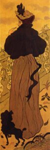 Woman Standing at a Balustrade with a Poodle by Paul Ranson, hand-painted oil painting reproduction
