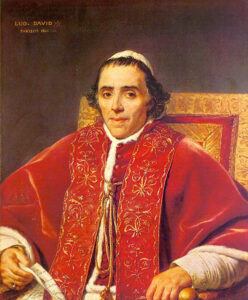 Pope Pius VII by Jacques-Louis David, hand-painted oil painting reproduction