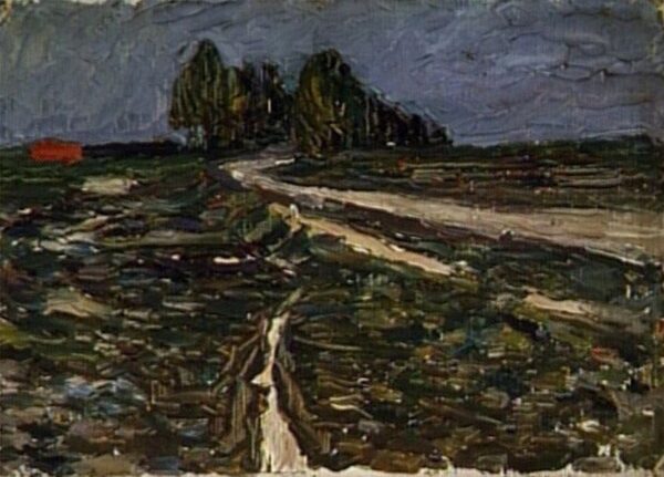Poplars by Wassily Kandinsky, hand-painted oil painting reproduction