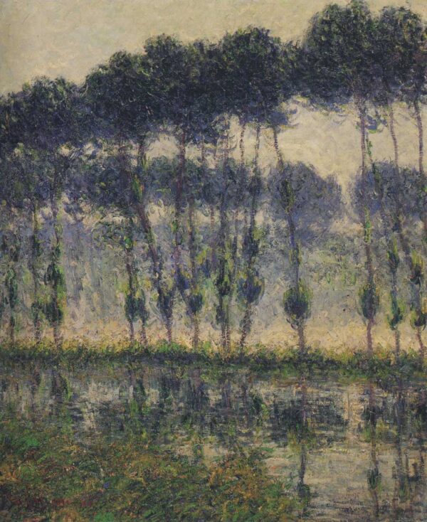 Poplars by the Eure River II by Gustave Loiseau, hand-painted oil reproduction