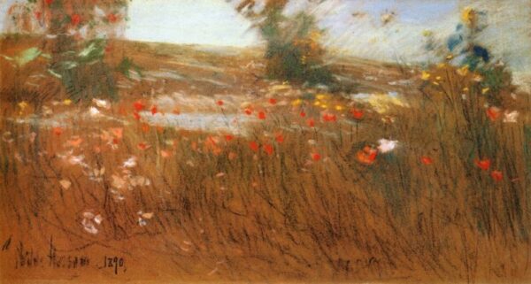 Poppies, Isles of Shoals by Frederick Childe Hassam, hand-painted oil painting reproduction