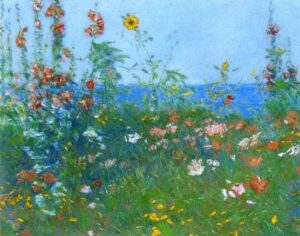 Poppies, Isles of Shoals II by Frederick Childe Hassam, hand-painted oil painting reproduction