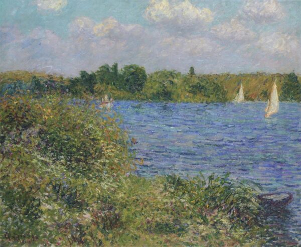 Port Joie at the Seine by Gustave Loiseau, hand-painted oil painting reproduction