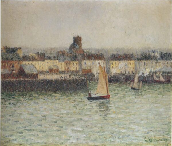 Port of Dieppe III by Gustave Loiseau, hand-painted oil painting reproduction