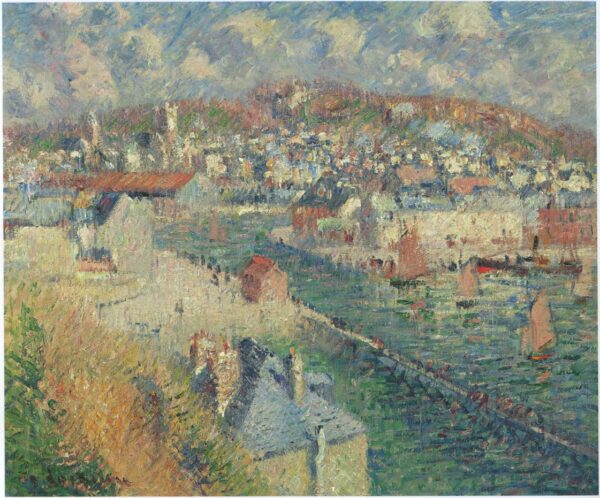 Port of Fecamp by Gustave Loiseau, hand-painted oil reproduction