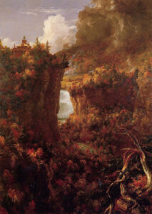 Portage Falls On The Genesee by Thomas Cole, hand-painted oil painting reproduction
