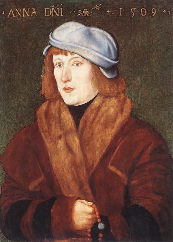 Portrait of a Young Man with a Rosary by Hans Baldung Grien, hand-painted oil painting reproduction