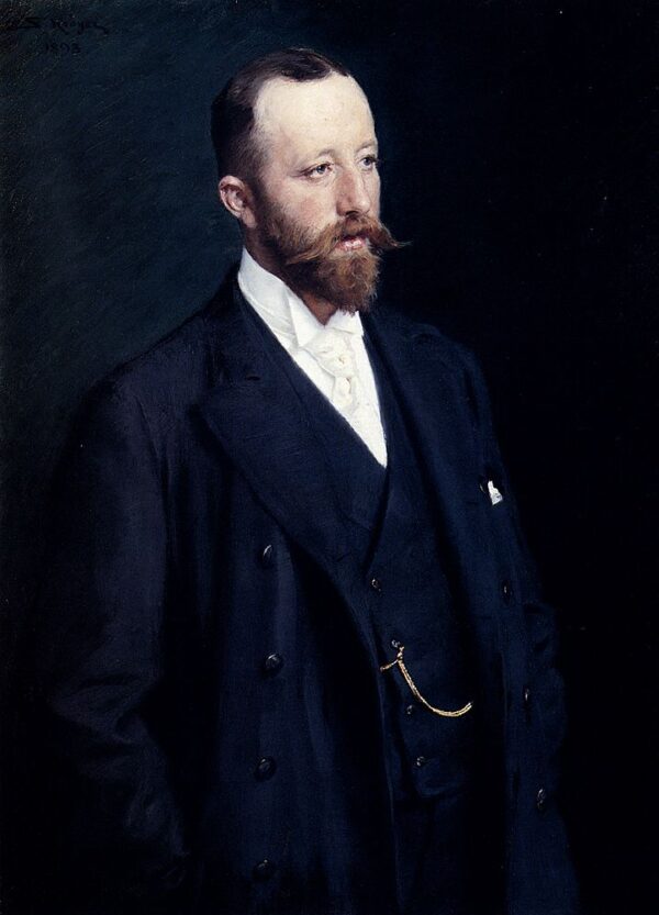 Portrait Of A Gentleman by Peder Severin Krøyer, hand-painted oil painting reproduction