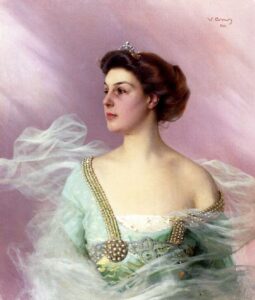 Portrait Of A Lady by Vittorio Corcos, hand-painted oil painting reproduction