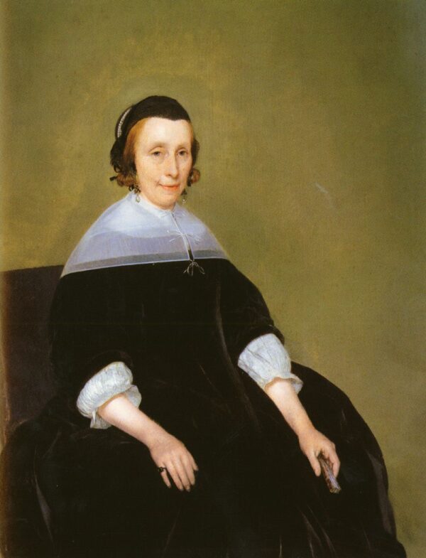Portrait Of A Lady b by Gerard ter Borch, hand-painted oil painting reproduction