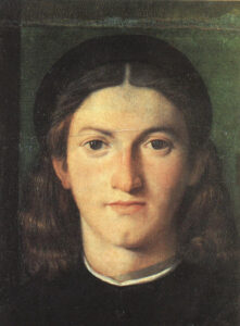 Portrait Of A Young Man by Lorenzo Lotto, hand-painted oil painting reproduction