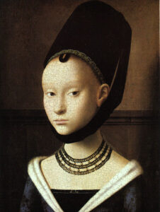 Portrait Of A Young Woman by Petrus Christus, hand-painted oil painting reproduction