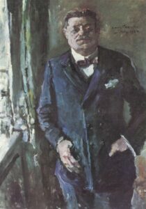 Portrait Of Friedrich Ebert by Lovis Corinth, hand-painted oil painting reproduction