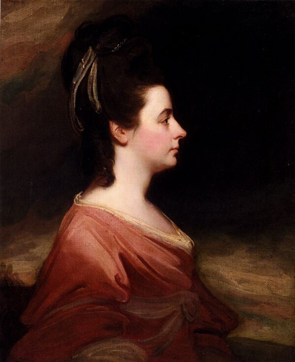 Portrait Of Harriet Gale by George Romney, hand-painted oil painting reproduction