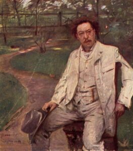Portrait Of Pianist Conrad Ansorge by Lovis Corinth, hand-painted oil painting reproduction