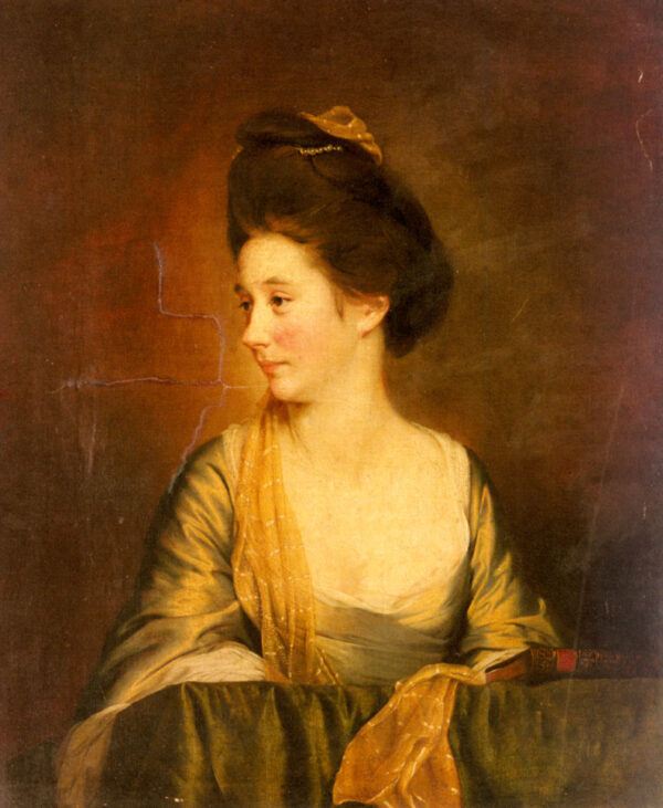 Portrait Of Susannah Leigh by Joseph Wright, hand-painted oil painting reproduction