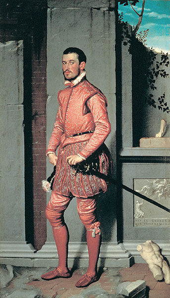Portrait Of The Cavalier In Red by Giovanni Battista Moroni, hand-painted oil reproduction
