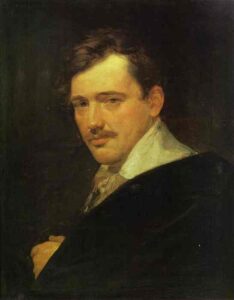 Portrait of A N Lvov by Karl Briullov, hand-painted oil painting reproduction