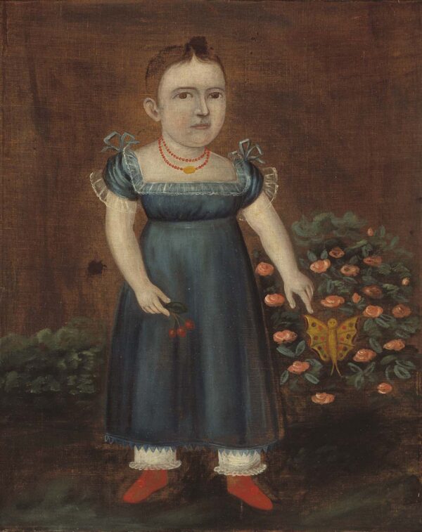 Portrait of Adelia Ellender by Joshua Johnson, hand-painted oil painting reproduction