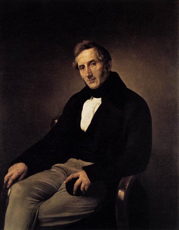 Portrait of Alessandro Manzoni by Francesco Hayez, hand-painted oil painting reproduction