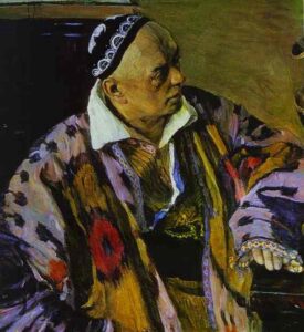 Portrait of Alexey Schusev by Mikhail Nesterov, hand-painted oil painting reproduction