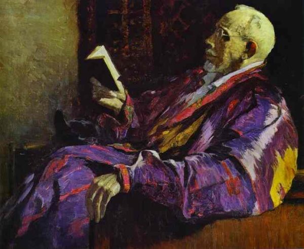 Portrait of Alexey Severtsov by Mikhail Nesterov, hand-painted oil painting reproduction