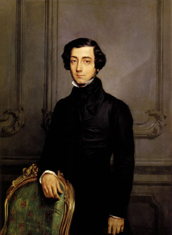 Portrait of Alexis de Toqueville by Théodore Chassériau, hand-painted oil reproduction