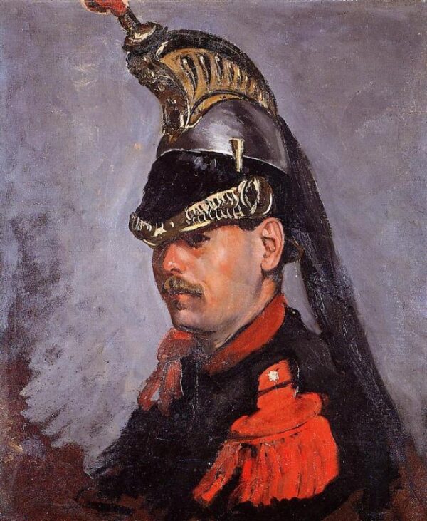 Portrait of Alphonse Tissie by Jean Frédéric Bazille, hand-painted oil painting reproduction