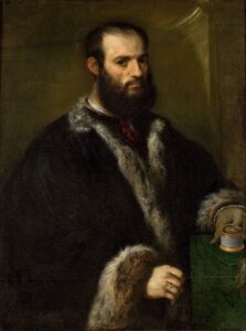 Portrait of Alvise Contarini by Paris Bordone, hand-painted oil painting reproduction