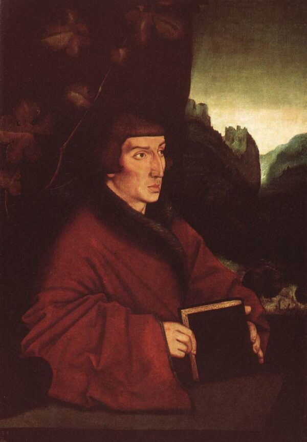 Portrait of Ambroise Volmar Keller by Hans Baldung Grien, hand-painted oil painting reproduction
