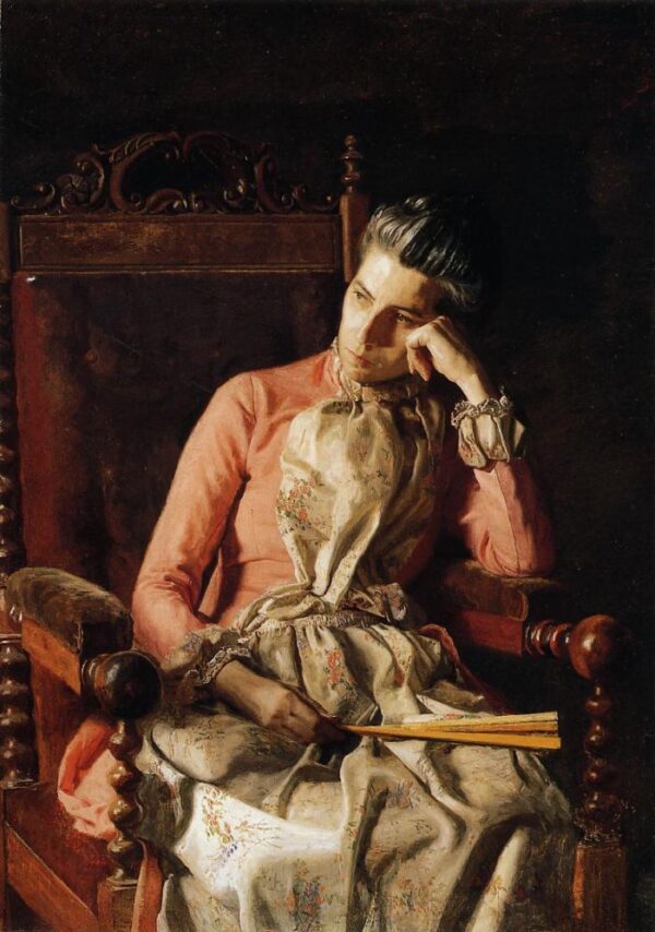 Portrait of Amelia C. Van Buren by Thomas Eakins, hand-painted oil painting reproduction