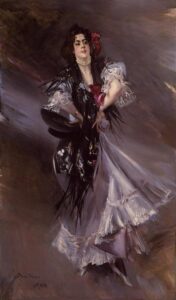 Portrait of Anita de la Ferie by Giovanni Boldini, hand-painted oil painting reproduction