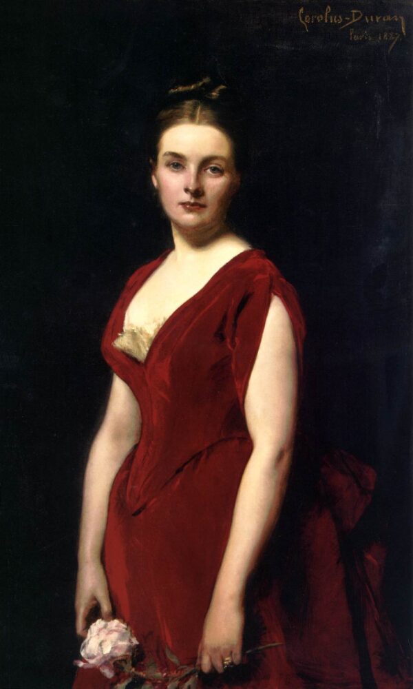 Portrait of Anna Alexandrovna Obolenskaya by Carolus-Duran, hand-painted oil painting reproduction