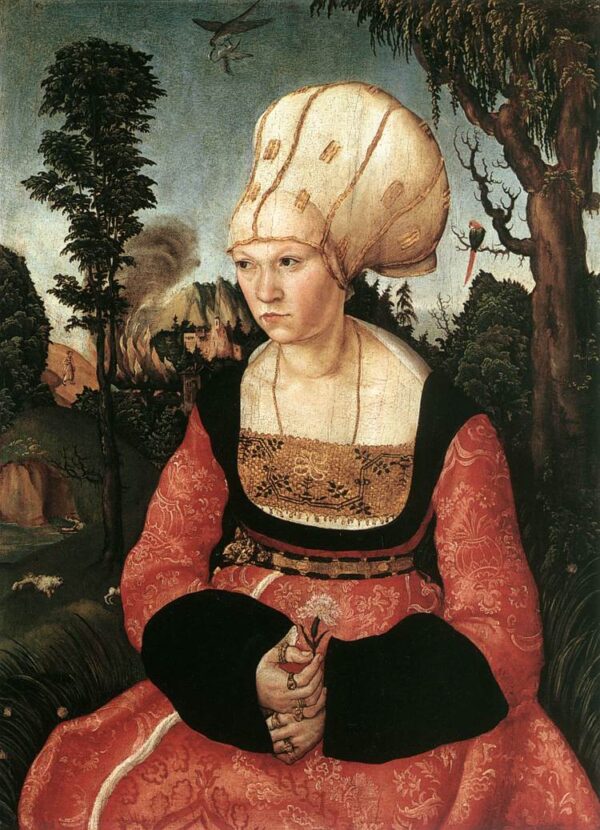 Portrait of Anna Cuspinian by Lucas Cranach the Elder, hand-painted oil painting reproduction