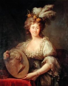 Portrait of Anne Biron by Marcello Bacciarelli, hand-painted oil painting reproduction