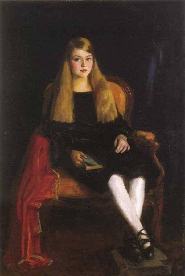 Portrait of Anne M. Tucker by Robert Henri, hand-painted oil painting reproduction