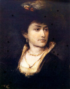 Portrait of Artist’s Sister Anna by Maurycy Gottlieb, hand-painted oil painting reproduction