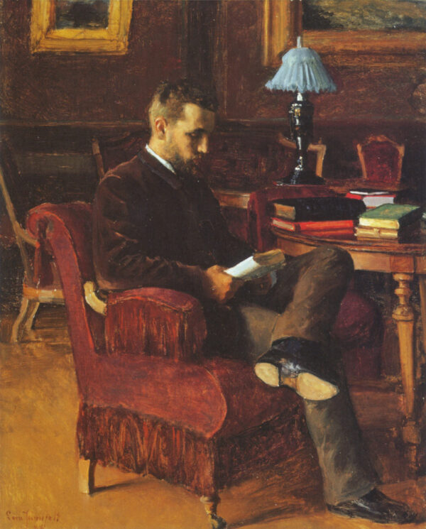 Portrait of Arvid Jarnefelt by Eero Järnefelt, hand-painted oil painting reproduction
