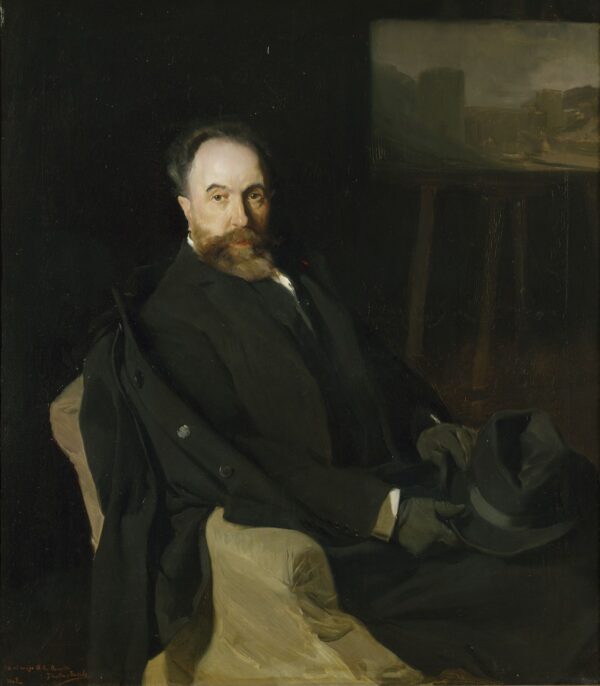 Portrait of Aureliano de Beruete by Joaquin Sorolla y Bastida, hand-painted oil painting reproduction