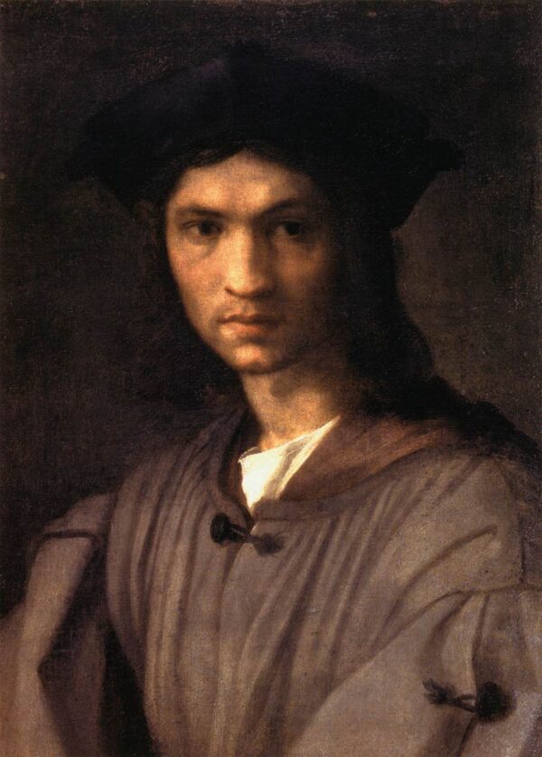 Portrait of Baccio Bandinelli by Andrea del Sarto, hand-painted oil painting reproduction