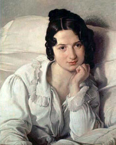 Portrait of Carolina Zucchi by Francesco Hayez, hand-painted oil painting reproduction