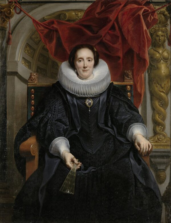 Portrait of Catharina Behagel by Jacob Jordaens, hand-painted oil painting reproduction