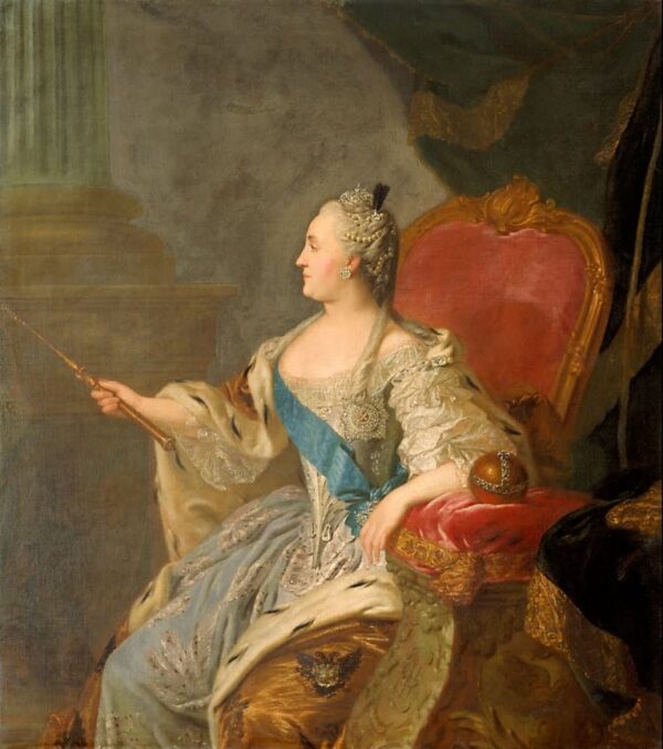 Portrait of Catherine II by Fyodor Rokotov, hand-painted oil painting reproduction