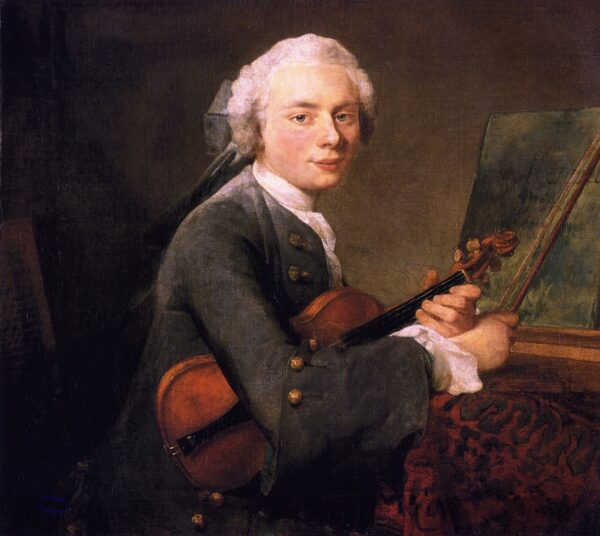 Portrait of Charles Theodose Godefroy by Jean-Baptiste-Siméon Chardin, hand-painted oil painting reproduction