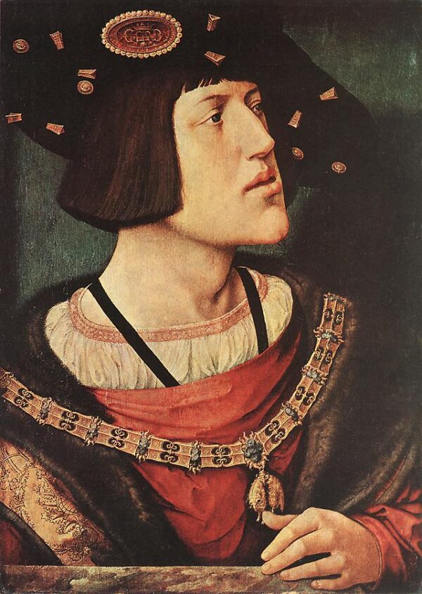 Portrait of Charles V by Bernaert van Orley, hand-painted oil painting reproduction