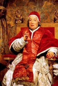 Portrait of Clement XIII by Pompeo Batoni, hand-painted oil painting reproduction